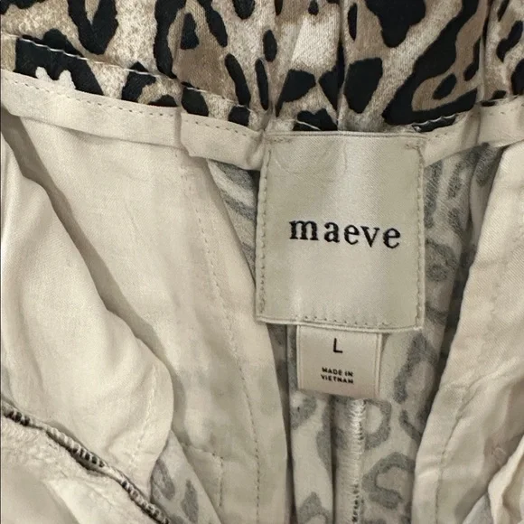 Maeve Animal Print wide leg pants - Picture 4 of 8